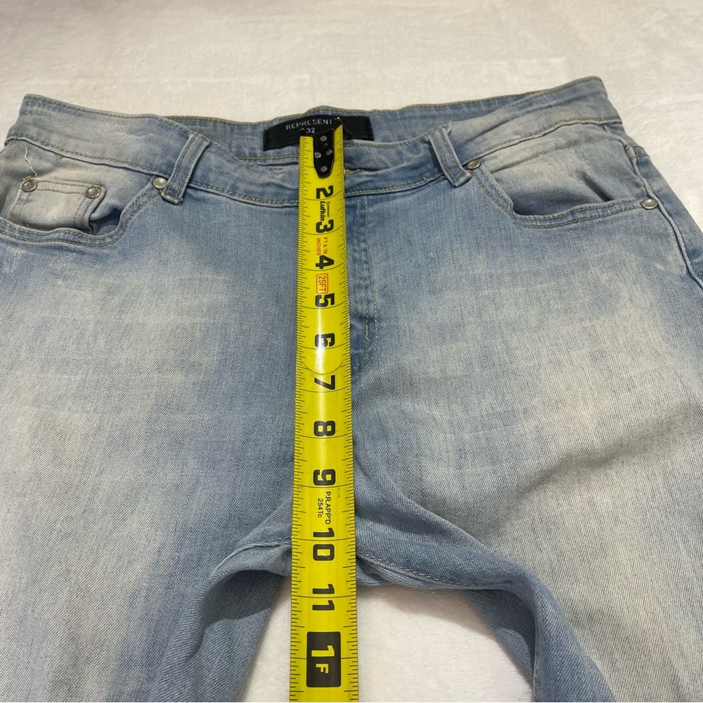REPRESENT WOMENS SIZE 32 DISTRESSED JEANS - Picture 3 of 7